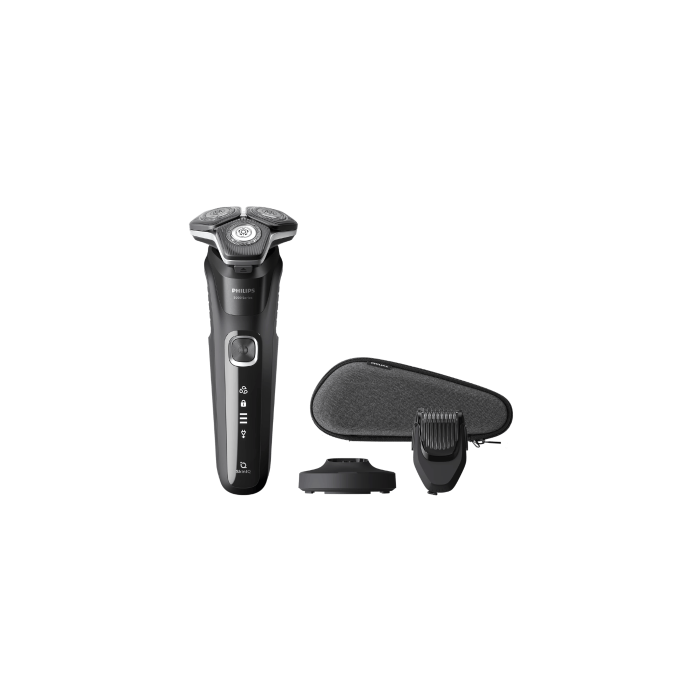 PHILIPS WET & DRY SHAVER - USB-A CHARGING WITH BEARD STYLER, CHARGING STAND & TRAVEL CASE