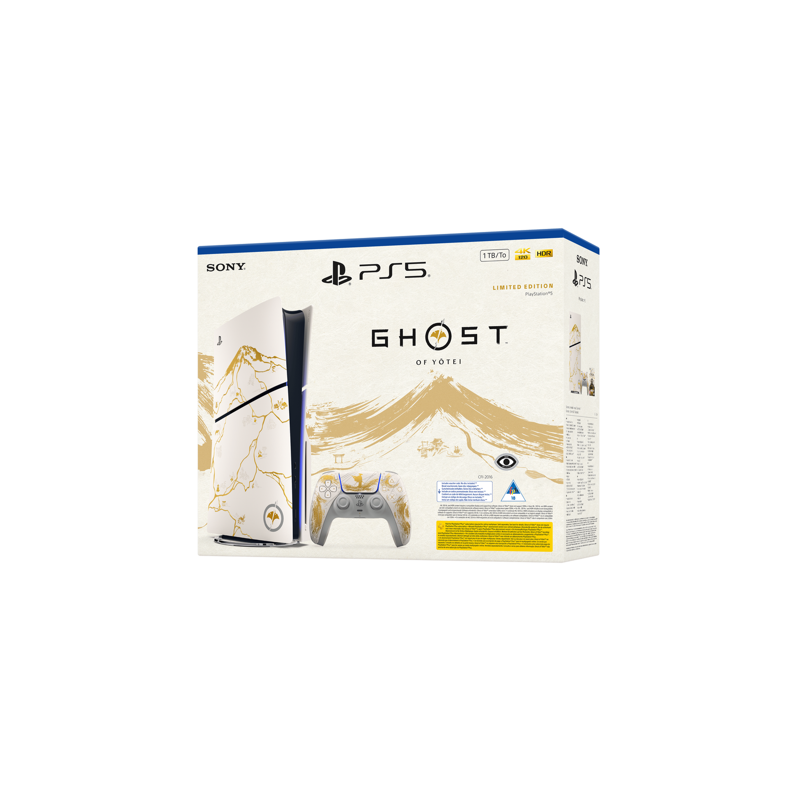 PlayStation 5 Console - Ghost of Yotei Gold Limited Edition Bundle