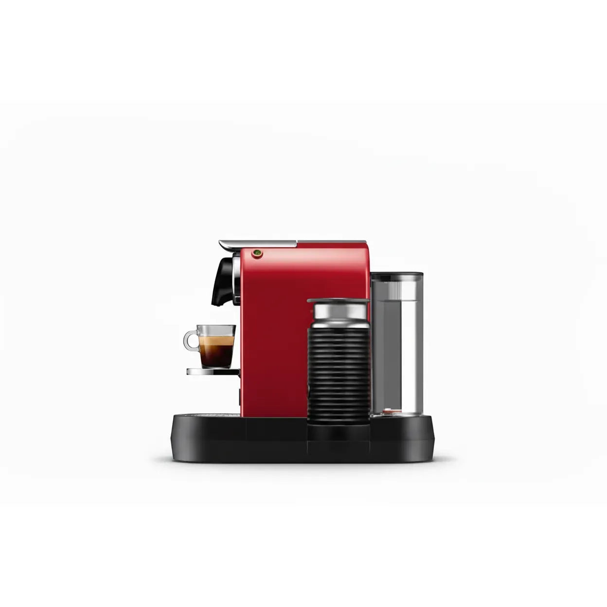 Nespresso CitiZ Automatic  Espresso Machine with  Aeroccino Milk Frother - Cherry  Red