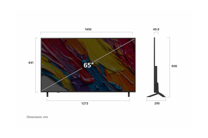 LG 65" QNED82 4K Smart TV with AI Magic Remote & webOS25 (2025)