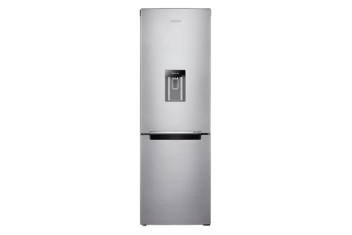 Samsung 321L Frost Free Top Fridge Bottom Freezer with Water Dispenser - Inox Stainless