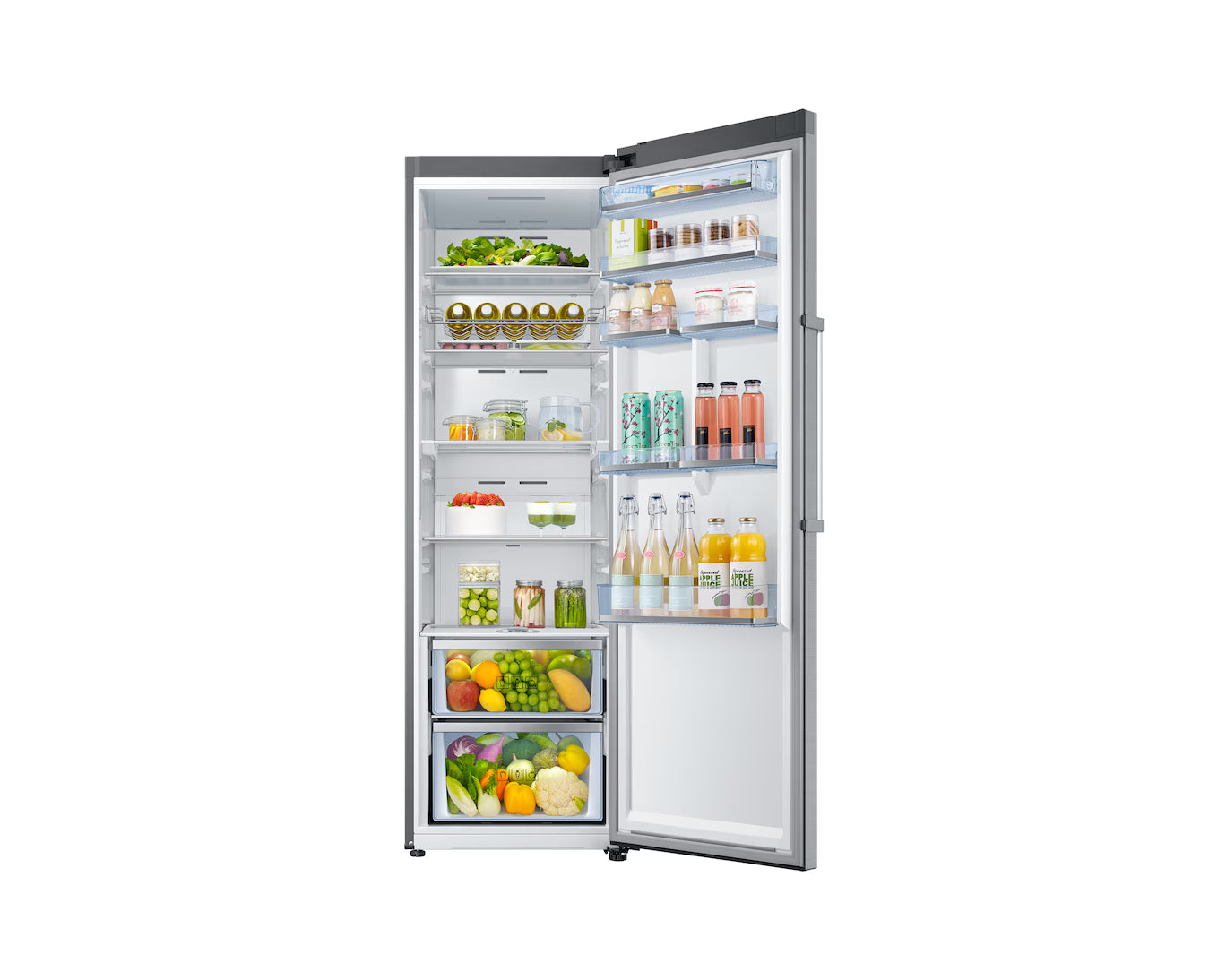 385L Single Door Fridge Stainless Steel